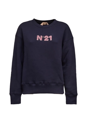Nº21 logo embellished sweatshirt - Blue