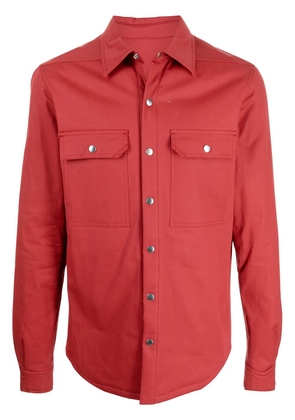 Rick Owens long-sleeved shirt jacket - Red