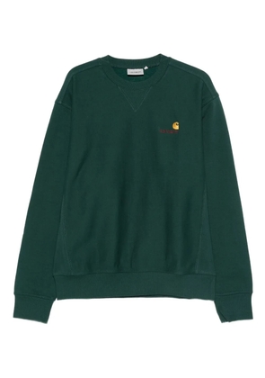 Carhartt WIP American Scrip embroidered-logo sweatshirt - Green