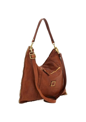 Campomaggi Kura studded shoulder bag - Brown