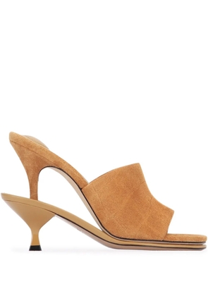 Jacquemus 100mm Les Doubles sandals - Brown