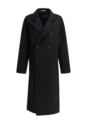 Auralee double-breasted wool coat - Grey