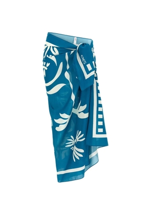 ERES vegetable print sarong skirt - Blue
