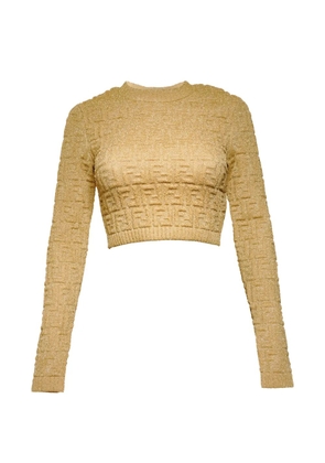 Fendi Pre-Owned 2010-2020s crew-neck sweater - Gold
