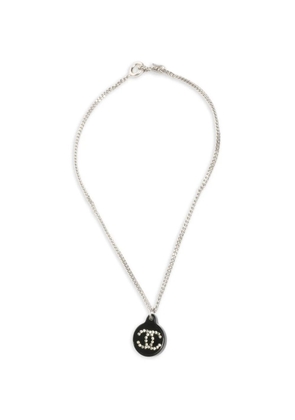 CHANEL Pre-Owned 2003 circle rhinestone necklace - Black