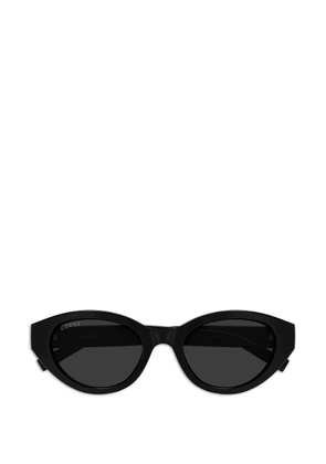 Gucci Eyewear cat-eye stripe sunglasses - Black