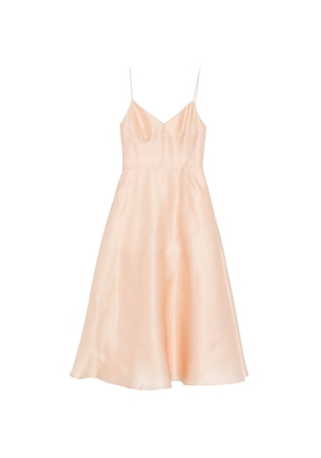 Alberta Ferretti A-line midi dress - Neutrals