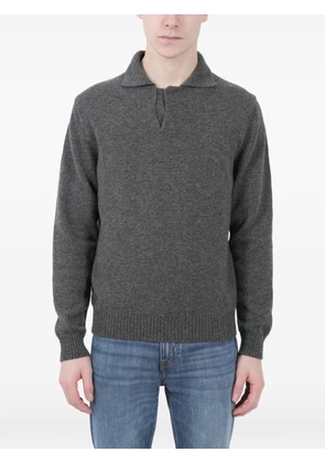 Zanone mélange-effect polo shirt - Grey