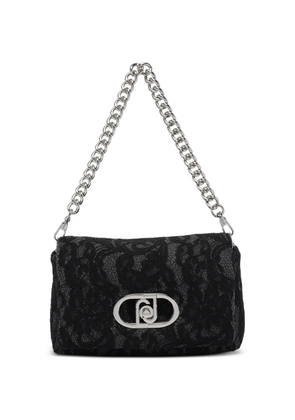 LIU JO lace logo crossbody bag - Black