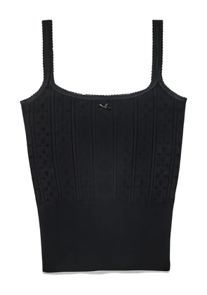 JW Anderson openwork bow top - Black