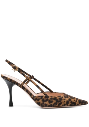 Gianvito Rossi 90mm Ascent slingback pumps - Brown