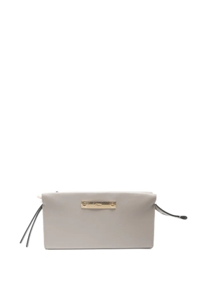 Chloé Pre-Owned logo-plaque wallet - Grey