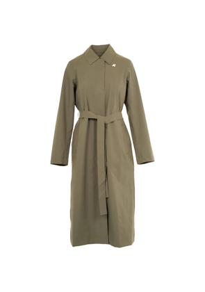 K-Way Barbra waist-belt coat - Green