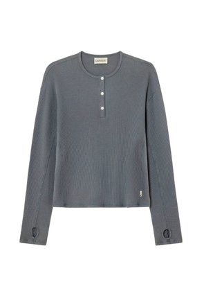 Carrer Lis Henley long-sleeve T-shirt - Grey