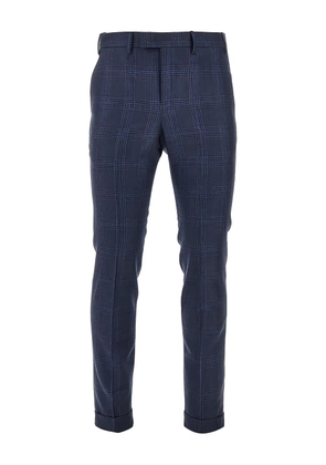 PT Torino check-pattern trousers - Blue