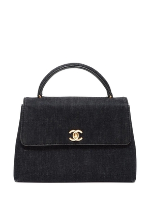 CHANEL Pre-Owned 1998 Kelly denim handbag - Black