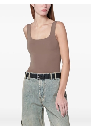 ENTIRE STUDIOS Canotta square-neck tank top - Brown