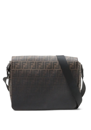Fendi Pre-Owned Zucca-pattern messenger bag - Brown