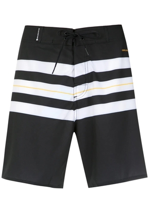 Osklen striped swim trunks - Black