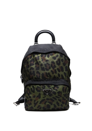 Prada Pre-Owned 2000-2015 leopard-print backpack - Green