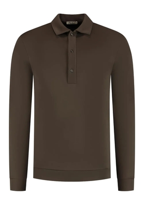Stefan Brandt Lim buttoned polo shirt - Brown