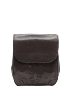 CHANEL Pre-Owned 1996-1997 CC backpack - Brown