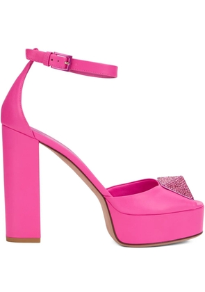 Valentino Garavani open-toe platform pumps - Pink