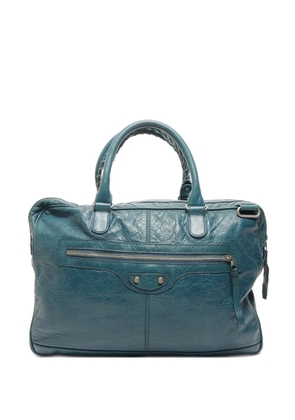 Balenciaga Pre-Owned 2010s mini folder braided-handle briefcase bag - Blue