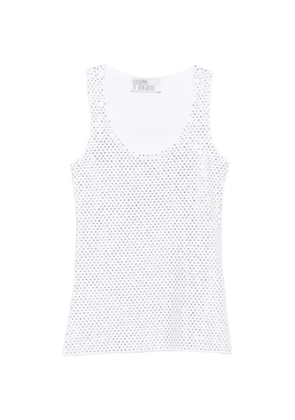 Giuseppe Di Morabito sequin tank top - White