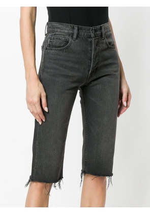 Helmut Lang slim denim culottes - Black