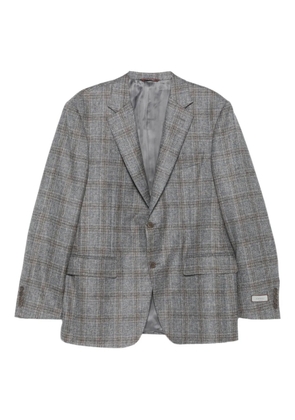 Canali checked wool jacket - Grey