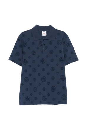 Casablanca monogram polo shirt - Blue