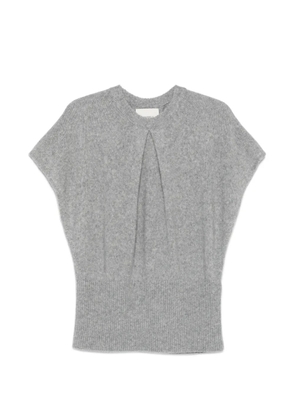 Lisa Yang Annelie pleated sweater - Grey