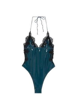 Oséree lace-trim swimsuit - Blue
