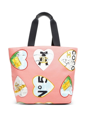 CHANEL Pre-Owned 2005-2006 Valentine heart-motif tote bag - Pink