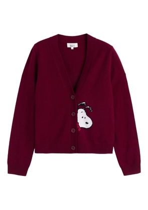 Chinti & Parker Snoopy peekabow cardigan - Red
