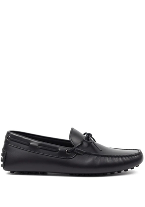 Tod's Gommino tie-detail boat shoes - Black