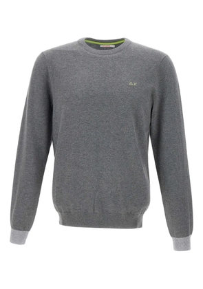 Sun68 elbow-patch logo sweater - Grey