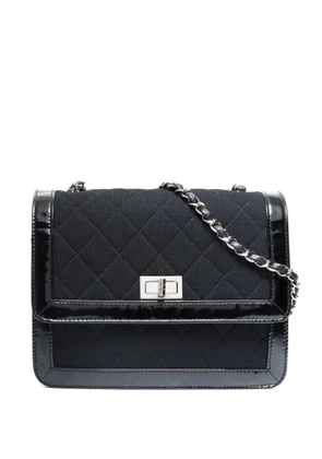 CHANEL Pre-Owned 2000-2002 quilted chain classic flap cross-body bag - Black