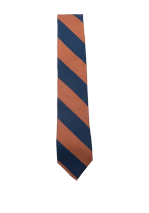 Errico Formicola striped silk tie - Blue