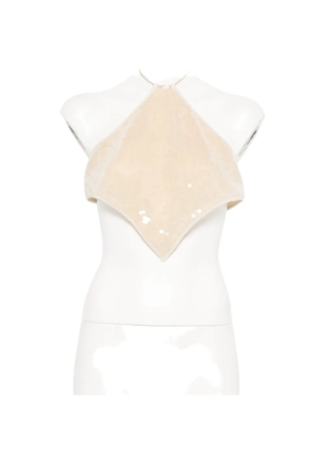 Oséree sequin-embellishment top - Neutrals