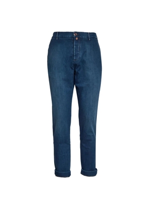 Jacob Cohën button closure denim jeans - Blue