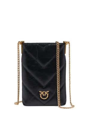 PINKO chain-strap phone cover - Black