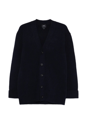 A.P.C. buttoned V-neck cardigan - Blue
