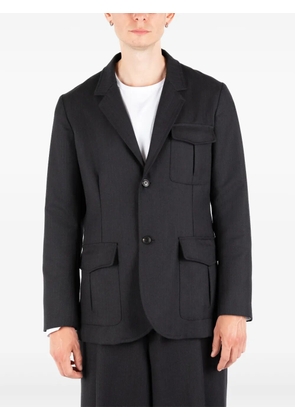 Société Anonyme patch-pocket two-button blazer - Black
