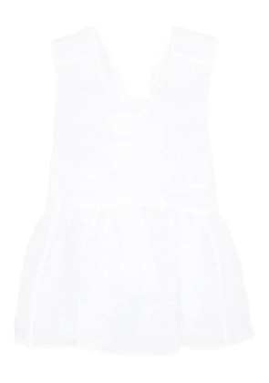 Cecilie Bahnsen Cora peplum top - White