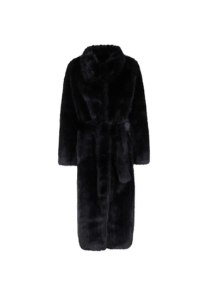 VALENTINI 1972 high-neck belted coat - Black