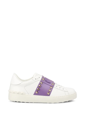 Valentino Garavani Rockstud embellished low-top sneakers - White