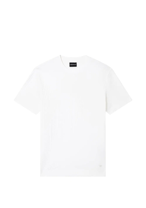 Emporio Armani textured T-shirt - White