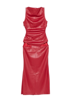 Cowboys of Habit Marnie cut-out midi dress - Red